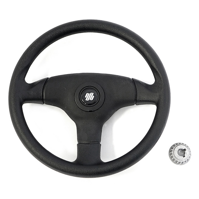 Колесо рулевое Ultraflex 350мм чёрное ударопрочный термопластик (V.60B)